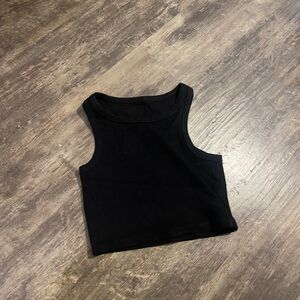 Basic black tank top
